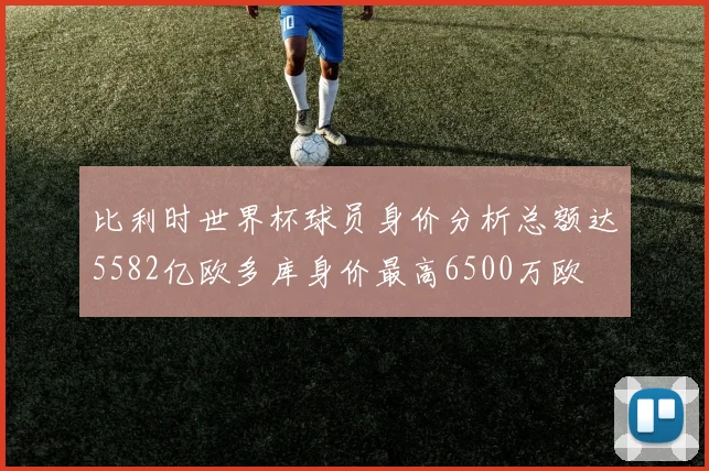 比利时世界杯球员身价分析总额达5582亿欧多库身价最高6500万欧